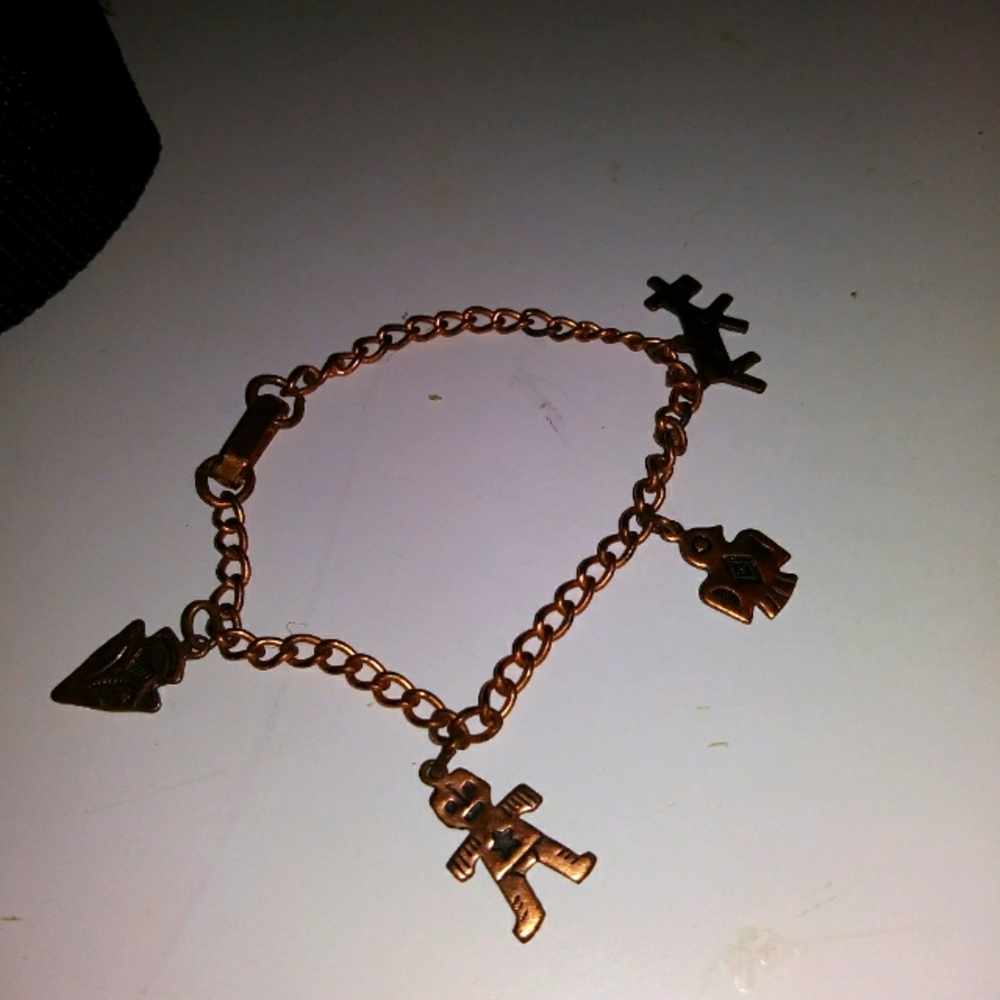 Copper native American bracelet